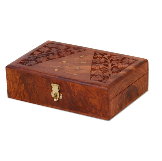 HKM-221011 Wooden Multipurpose Storage Organizer Box for Home, Kitchen, and Office