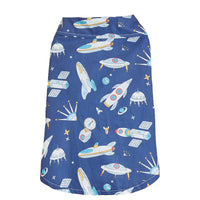 HKM-2210365 Comfortable Blue Dog Shirt for Pets - Polyester Fiber, Sizes S to XL
