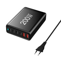 HKM-221139 200W Gallium Nitride Fast Charge Type-C USB Charger - Universal Compatibility