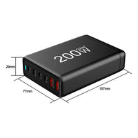 HKM-221139 200W Gallium Nitride Fast Charge Type-C USB Charger - Universal Compatibility