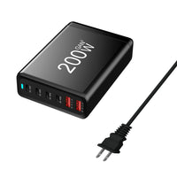 HKM-221139 200W Gallium Nitride Fast Charge Type-C USB Charger - Universal Compatibility