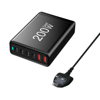 HKM-221139 200W Gallium Nitride Fast Charge Type-C USB Charger - Universal Compatibility