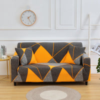 HKM-221331 Elastic Sofa Cover - Modern Polyester Blend for Various Sofa Sizes