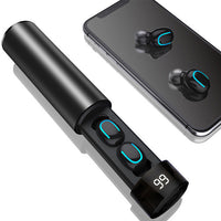HKM-221331 Wireless Bluetooth Headset for Sports and Running - TWS Double Ear Design, 4 Hours Playtime, Charging Case Included