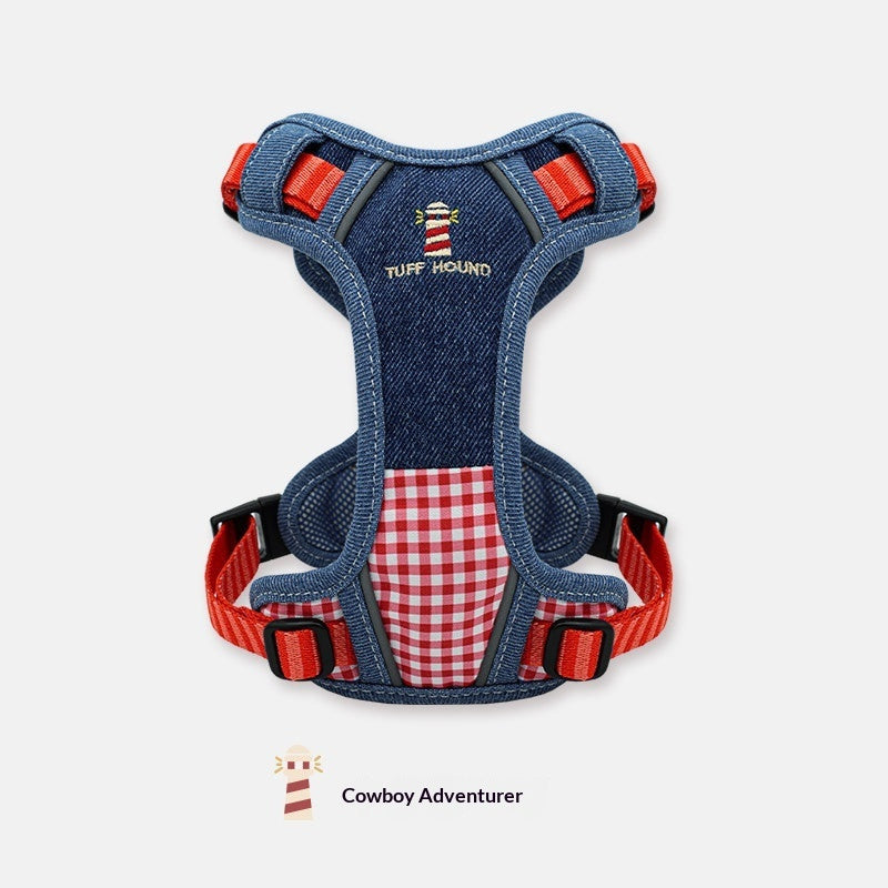 HKM-2213437 Lightweight Shock-Absorbing Pet Harness Vest for Small to Medium Dogs