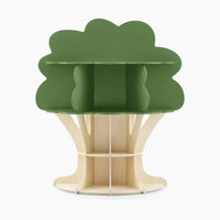 HKM-221395 Wooden Tree Bookshelf for Kids - Corner Ladder Display Stand for Books and Toys