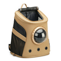 HKM-2214205 Portable Backpack Carrier for Medium-Sized Dogs - Genuine Leather, 38 x 29 x 45 cm