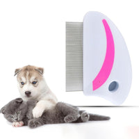 HKM-2215229 Ultimate Pet Grooming Comb Set for Dogs and Cats - Includes Flea and Lice Comb, Tear Stain Remover, and Dematting Tool