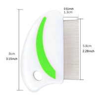 HKM-2215229 Ultimate Pet Grooming Comb Set for Dogs and Cats - Includes Flea and Lice Comb, Tear Stain Remover, and Dematting Tool
