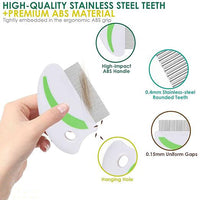 HKM-2215229 Ultimate Pet Grooming Comb Set for Dogs and Cats - Includes Flea and Lice Comb, Tear Stain Remover, and Dematting Tool