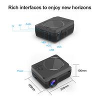 HKM-221779 Android 9.0 4K Home Theater Multimedia Projector with 2.4G and 5G WiFi