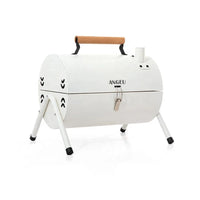 HKM-221779 Portable Smokeless Charcoal Barbecue Grill - Black and Green, Easy to Assemble, Ideal for Outdoor Camping, 4-5 People