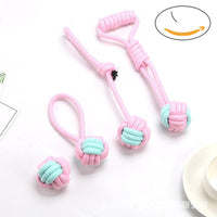 HKM-2218557 Cotton Rope Pet Toy Set for Dogs and Cats - Bite-Resistant Molar Cleaning Toys