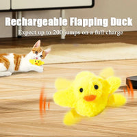 HKM-2219197 Interactive Electric Flapping Duck Cat Toy with Rechargeable Vibrating Sound, Washable Plush, and Catnip for Engaging Playtime