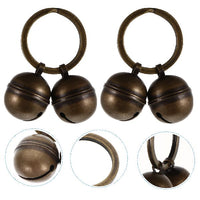 HKM-2219709 Fashionable Copper Collar Bell for Cats and Dogs - Set of 2