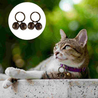 HKM-2219709 Fashionable Copper Collar Bell for Cats and Dogs - Set of 2
