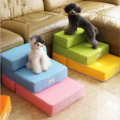 HKM-2220989 Versatile Unfoldable Pet Stairs - Durable Sponge Design, Easy to Clean, Antibacterial, 67CM & 50CM Options