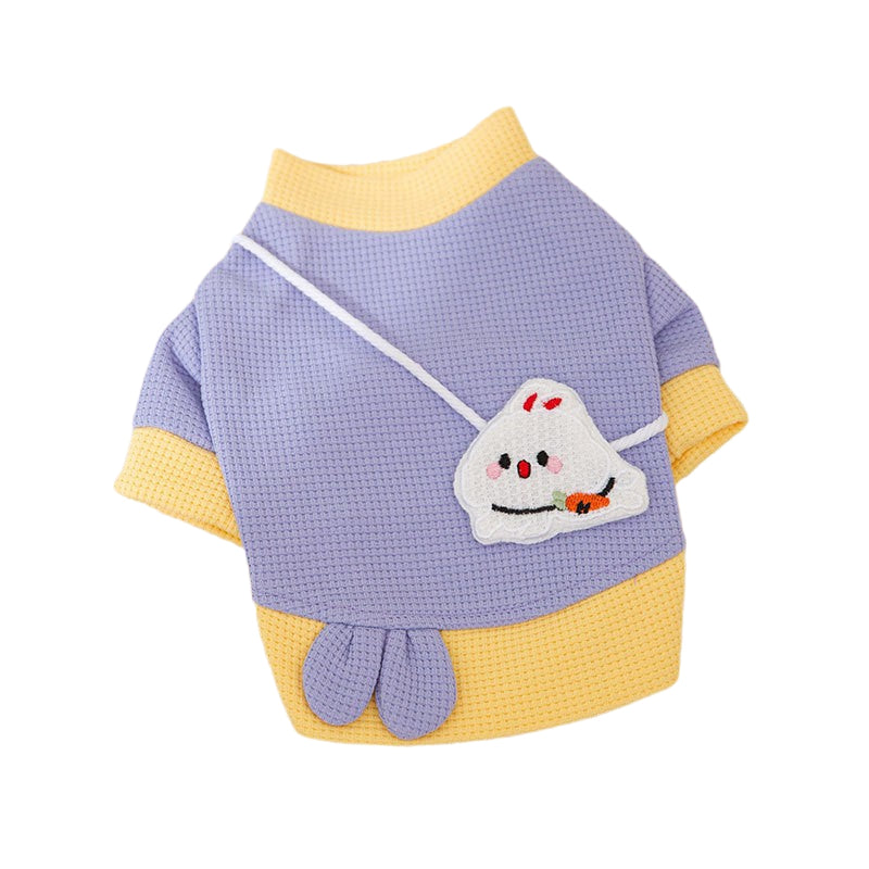 HKM-2222269 Cozy Cartoon Bear Pet Hoodie for Small Dogs - Lightweight & Stylish Pullover Design