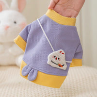 HKM-2222269 Cozy Cartoon Bear Pet Hoodie for Small Dogs - Lightweight & Stylish Pullover Design
