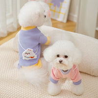 HKM-2222269 Cozy Cartoon Bear Pet Hoodie for Small Dogs - Lightweight & Stylish Pullover Design