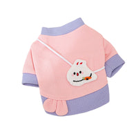 HKM-2222269 Cozy Cartoon Bear Pet Hoodie for Small Dogs - Lightweight & Stylish Pullover Design