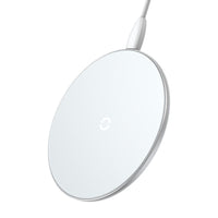 HKM-222291 Ultra-thin Portable Wireless Charger - Transparent Glass Fast Charging for Mobile Phones