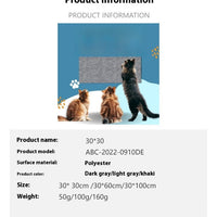 HKM-2223677 Self-Adhesive Wear-Resistant Cat Scratching Pad in Dark Gray, Creamy White, and Light Gray, Available in Multiple Sizes