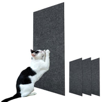 HKM-2223677 Self-Adhesive Wear-Resistant Cat Scratching Pad in Dark Gray, Creamy White, and Light Gray, Available in Multiple Sizes