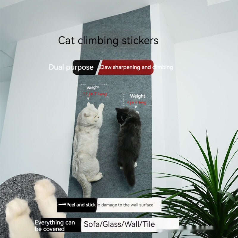 HKM-2223677 Self-Adhesive Wear-Resistant Cat Scratching Pad in Dark Gray, Creamy White, and Light Gray, Available in Multiple Sizes