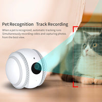 HKM-2224317 White Cat Toy Robot with Automatic Recharge Feature for Pet Monitoring
