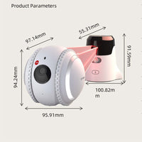 HKM-2224317 White Cat Toy Robot with Automatic Recharge Feature for Pet Monitoring