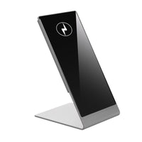 HKM-222483 Desktop Magnetic Wireless Charging Stand for Compatible iPhone Models – Black and Silver Options