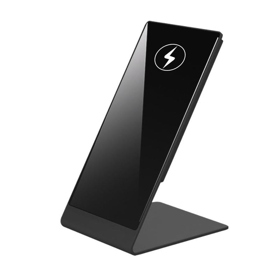 HKM-222483 Desktop Magnetic Wireless Charging Stand for Compatible iPhone Models – Black and Silver Options