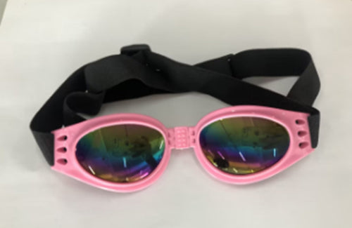 HKM-2225085 Foldable Medium Dog Sunglasses with UV Protection and Anti-Fog Design, Waterproof Goggles for Pets