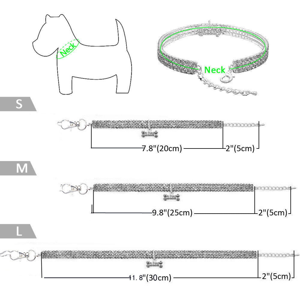 HKM-2225469 Stylish Mixed Color Diamond Pattern Pet Collar for Dogs and Cats, Elastic Design, Four Seasons Use