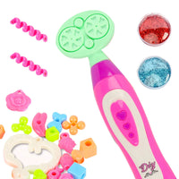 HKM-222675 Electric Beauty Instrument Toy Set for Girls - Indoor DIY Makeup and Hairstyle Accessories, Ages 3+