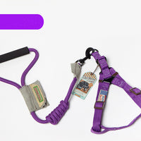 HKM-2227261 Stylish Chest Back Suit Dog Leash - Comfortable and Trendy Polyester Design