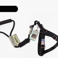 HKM-2227261 Stylish Chest Back Suit Dog Leash - Comfortable and Trendy Polyester Design