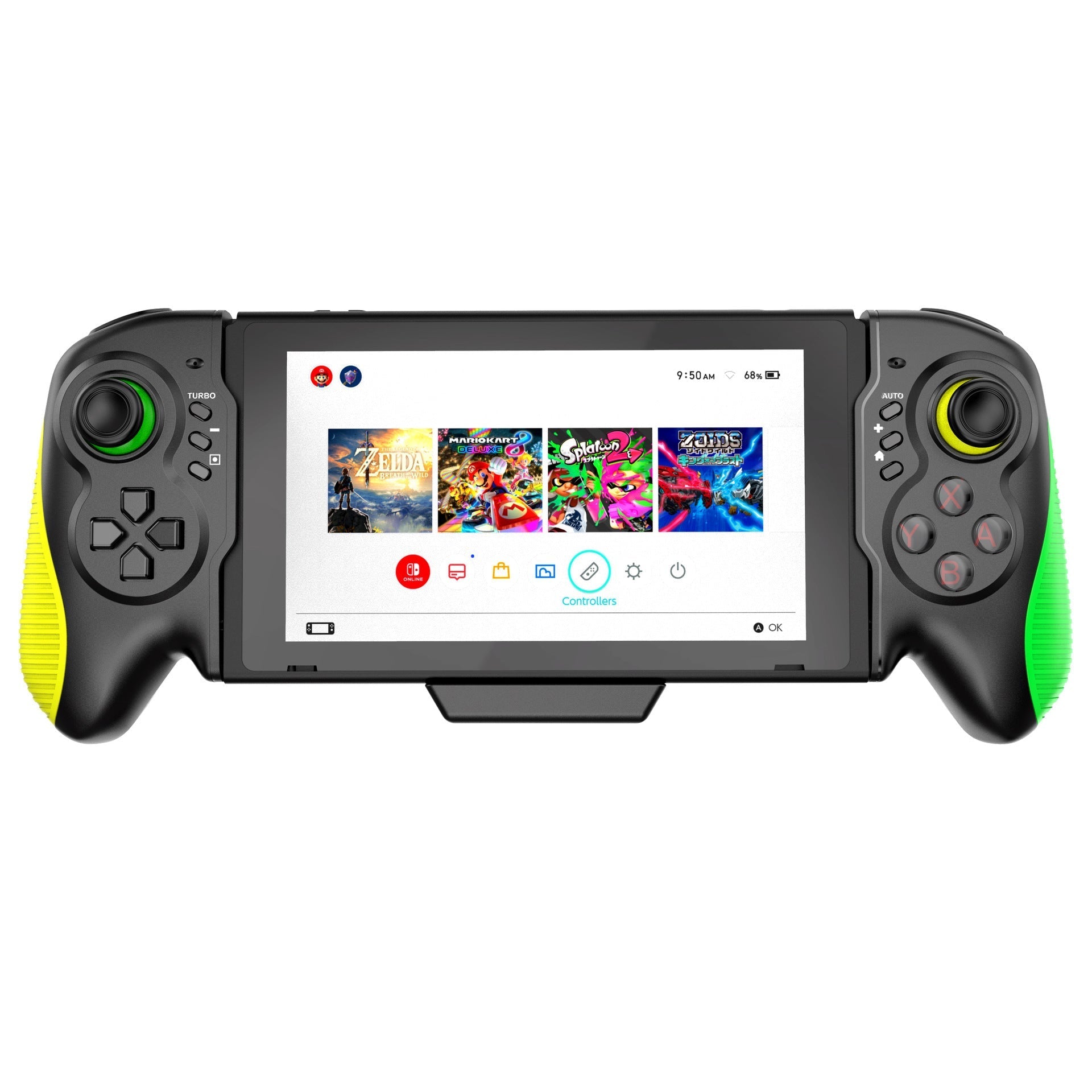 HKM-222739 In-line Somatosensory Game Controller for Switch and PC - Yellow-Green