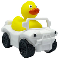 HKM-222867 Floating Yellow PVC Duck with Squeaker - Fun Bath Toy for Babies