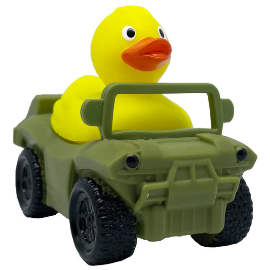 HKM-222867 Floating Yellow PVC Duck with Squeaker - Fun Bath Toy for Babies