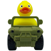 HKM-222867 Floating Yellow PVC Duck with Squeaker - Fun Bath Toy for Babies