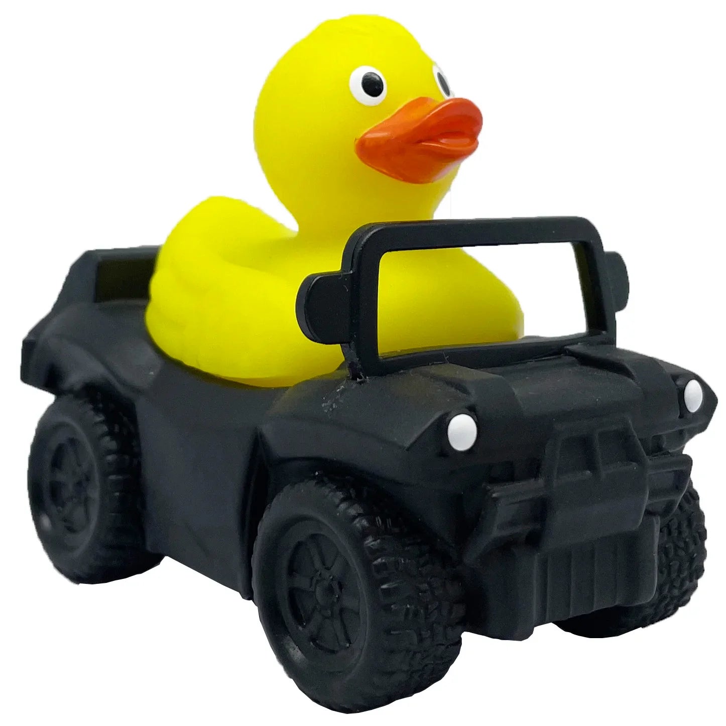 HKM-222867 Floating Yellow PVC Duck with Squeaker - Fun Bath Toy for Babies