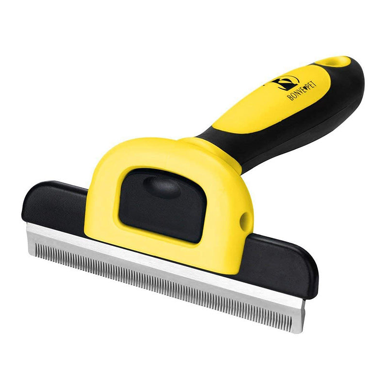 HKM-2229053 Pet Hair Removal Knot Untying Comb for Dogs - Plastic & Stainless Steel Tool