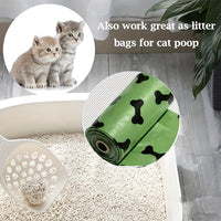 HKM-2230717 Biodegradable Dog Waste Bags with Dispenser - Thick and Leak-Proof Poop Bags for Pet Clean-Up, 15 Count Per Roll