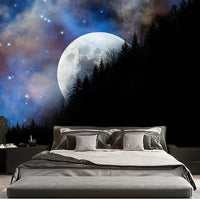 HKM-223123 Dark Side Moon Landscape Tapestry – Multifunctional Wall Hanging and Sitting Carpet