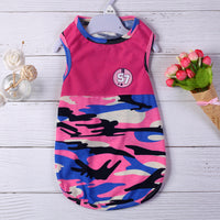 HKM-2231613 Summer Casual Dog Vest - Lightweight Hollow Out Camouflage and Splicing Options