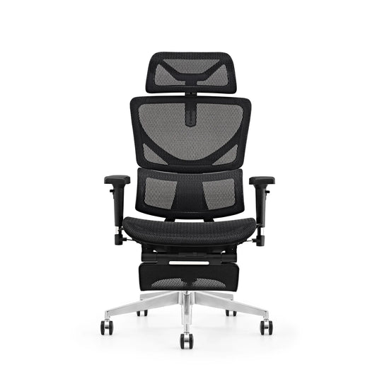 HKM-223187 Ergonomic High Back Executive Office Chair with Footrest and Swivel Function