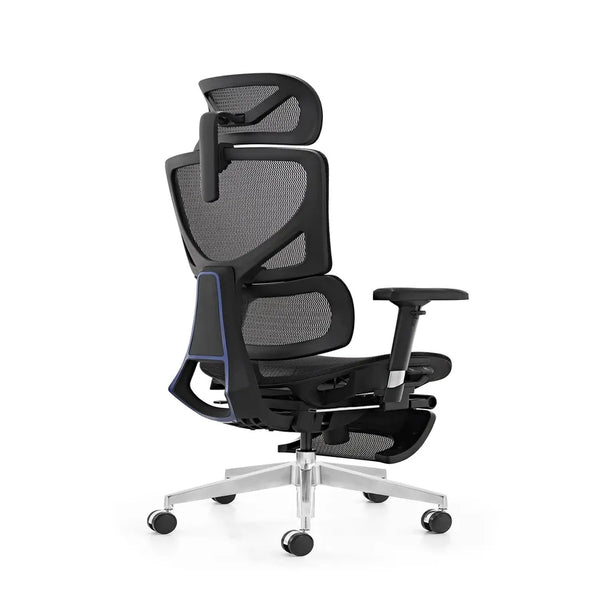 HKM-223187 Ergonomic High Back Executive Office Chair with Footrest and Swivel Function