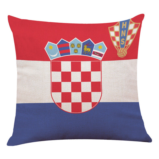 HKM-223251 Cotton Linen Fashion Pillowcase 45x45CM with Various Country Designs for Elegant Home Decor